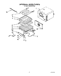 INTERNAL OVEN Diagram and Parts List for KEMS378XWH2  KitchenAid Wall Oven