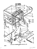 TUB, LIT/OPTIONAL Diagram and Parts List for SHU30041  Whirlpool Dishwasher