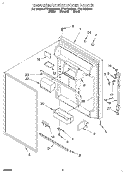 REFRIGERATOR DOOR Diagram and Parts List for ET21DMXDW01  Whirlpool Refrigerator