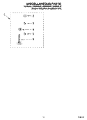 MISCELLANEOUS PARTS - OPTIONAL PARTS (NOT INCLUDED) Diagram and Parts List for LSQ9549LW2  Whirlpool Washer