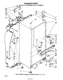 CABINET Diagram and Parts List for ET14JMXMWR3  Whirlpool Refrigerator