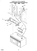INSTALLATION Diagram and Parts List for KHMS105BBL0  KitchenAid Microwave
