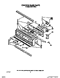 CONTROL PANEL, LIT/OPTIONAL Diagram and Parts List for KEBS177WAL2  KitchenAid Wall Oven