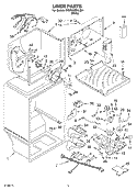 LINER Diagram and Parts List for 5VET2WPKLQ01  Whirlpool Refrigerator