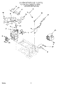 OVEN INTERIOR, LITERATURE Diagram and Parts List for MT1071SGQ0  Whirlpool Microwave