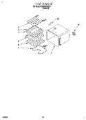 UNIT Diagram and Parts List for RM765PXBB0  Whirlpool Wall Oven