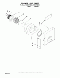 BLOWER UNIT PARTS Diagram and Parts List for KECD867XSS00  KitchenAid Cooktop