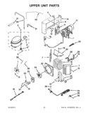 UPPER UNIT PARTS Diagram and Parts List for KSSO48FTX17  KitchenAid Refrigerator