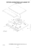 CONTROL COMPARTMENT AND CABINET TOP Diagram and Parts List for KEMS375SBL1  KitchenAid Microwave Oven Combo