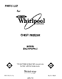 SECTION Diagram and Parts List for EH230FXPN2  Whirlpool Freezer