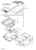 SHELF PARTS, OPTIONAL PARTS (NOT INCLUDED) Diagram and Parts List for ER8AHMXRL02  Whirlpool Refrigerator
