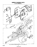 WIRING HARNESS , LIT/OPTIONAL Diagram and Parts List for MW8300XL0  Whirlpool Microwave
