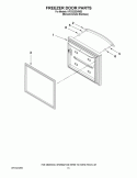 FREEZER DOOR PARTS Diagram and Parts List for KFCS22EVMS3  KitchenAid Refrigerator