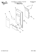 CONTROL PANEL Diagram and Parts List for MT7116XDQ1  Whirlpool Microwave