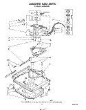 MACHINE BASE Diagram and Parts List for LA6058XSW0  Whirlpool Washer