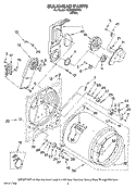 BULKHEAD PARTS, OPTIONAL PARTS (NOT INCLUDED) Diagram and Parts List for MED5900TW0  Maytag Dryer