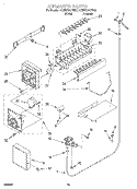 ICEMAKER Diagram and Parts List for 4KSRS25QFW01  KitchenAid Refrigerator