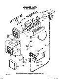 ICEMAKER, LIT/OPTIONAL Diagram and Parts List for TS22AWXXN00  Whirlpool Refrigerator