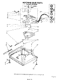 MACHINE BASE Diagram and Parts List for LA5530XSW1  Whirlpool Washer