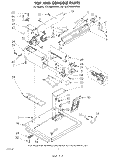 TOP AND CONSOLE Diagram and Parts List for CE2500XMW0  Whirlpool Dryer