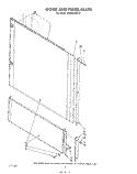 DOOR AND PANEL Diagram and Parts List for 4KUDS220T0  KitchenAid Dishwasher