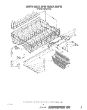 UPPER RACK AND TRACK Diagram and Parts List for KUDS21CS2  KitchenAid Dishwasher