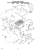 UPPER UNIT Diagram and Parts List for KSSS42QKT00  KitchenAid Refrigerator