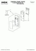 CONTROL PANEL PARTS Diagram and Parts List for IMH16XSQ2  Whirlpool Microwave
