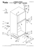 CABINET PARTS Diagram and Parts List for WRT771RWYW01  Whirlpool Refrigerator