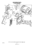 SECTION Diagram and Parts List for LE5800XKW1  Whirlpool Dryer