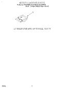 MISCELLANEOUS, LIT/OPTIONAL Diagram and Parts List for DU980QPDZ6  Whirlpool Dishwasher