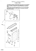 INSTALLATION PARTS Diagram and Parts List for CA5WM44  Crosley Air Conditioner