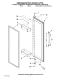 REFRIGERATOR DOOR PARTS Diagram and Parts List for GSS30C6EYB00  Whirlpool Refrigerator