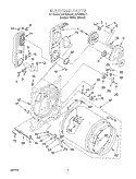 BULKHEAD Diagram and Parts List for KGYS850JT1  KitchenAid Dryer