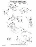 CABINET AND STIRRER PARTS Diagram and Parts List for KEMS308SSS05  KitchenAid Microwave Oven Combo