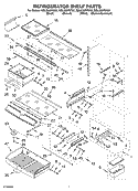 REFRIGERATOR SHELF PARTS Diagram and Parts List for KBLS36FKB02  KitchenAid Refrigerator