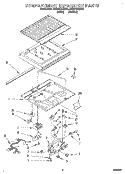 COMPARTMENT SEPARATOR Diagram and Parts List for ET22PKXEN00  Whirlpool Refrigerator