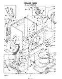 CABINET Diagram and Parts List for LG6091XSW0  Whirlpool Dryer