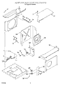 AIR FLOW AND CONTROL Diagram and Parts List for CA18WC00  Crosley Air Conditioner