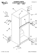 CABINET PARTS Diagram and Parts List for ER8VHMXTL01  Whirlpool Refrigerator