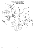 OVEN INTERIOR Diagram and Parts List for MT3135SHQ0  Whirlpool Microwave