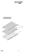 SHELF, LIT/OPTIONAL Diagram and Parts List for ET18SKREW01  Whirlpool Refrigerator