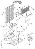 UNIT PARTS Diagram and Parts List for IKT184301  Inglis Refrigerator