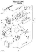 ICE MAKER Diagram and Parts List for KSRG22FKSS04  KitchenAid Refrigerator