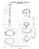 AGITATOR, BASKET AND TUB Diagram and Parts List for LA6098XTF0  Whirlpool Washer