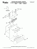 DOOR AND PANEL PARTS Diagram and Parts List for WDT790SLYB0  Whirlpool Dishwasher