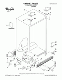 CABINET PARTS Diagram and Parts List for ED5LVAXWS01  Whirlpool Refrigerator