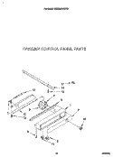 FREEZER CONTROL PANEL Diagram and Parts List for KSSS48DAW03  KitchenAid Refrigerator