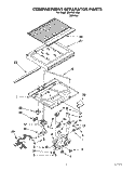 COMPARTMENT SEPARATOR Diagram and Parts List for 3XKVN510000  Whirlpool Refrigerator