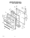REFRIGERATOR DOOR, LIT/OPTIONAL Diagram and Parts List for ET20ZKXXG00  Whirlpool Refrigerator